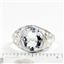 SR083, Aquamarine, 925 Sterling Silver Ladies Ring