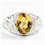 SR083, Citrine, 925 Sterling Silver Ladies Ring