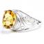 SR083, Citrine, 925 Sterling Silver Ladies Ring