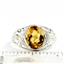 SR083, Citrine, 925 Sterling Silver Ladies Ring