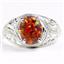 SR083, Created Red Brown Opal, 925 Sterling Silver Ladies Ring