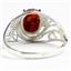 SR083, Created Red Brown Opal, 925 Sterling Silver Ladies Ring