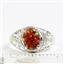 SR083, Created Red Brown Opal, 925 Sterling Silver Ladies Ring