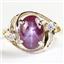 10K or 14K Gold Ladies Ring w/ Accents, Star Ruby, R021