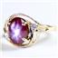 10K or 14K Gold Ladies Ring w/ Accents, Star Ruby, R021