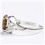 SR057, Created Red Brown Opal, 925 Sterling Silver Ladies Ring