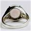 SR057, Created White Opal, 925 Sterling Silver Ladies Ring