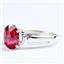 SR058, Created Ruby, 925 Sterling Silver Ladies Ring
