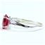 SR058, Created Ruby, 925 Sterling Silver Ladies Ring