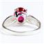 SR058, Created Ruby, 925 Sterling Silver Ladies Ring