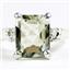 SR221, Green Amethyst, 925 Sterling Silver Ring