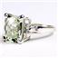 SR221, Green Amethyst, 925 Sterling Silver Ring