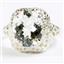 Sterling Silver Ladies Ring, Silver Topaz, SR009