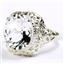 Sterling Silver Ladies Ring, Silver Topaz, SR009