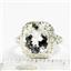 Sterling Silver Ladies Ring, Silver Topaz, SR009