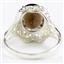 Sterling Silver Ladies Ring, Smoky Quartz, SR009