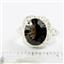 Sterling Silver Ladies Ring, Smoky Quartz, SR009