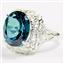 Sterling Silver Ladies Ring, Paraiba Topaz, SR009