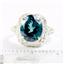 Sterling Silver Ladies Ring, Paraiba Topaz, SR009