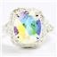 Sterling Silver Ladies Ring, Mercury Mist Topaz, SR009