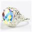 Sterling Silver Ladies Ring, Mercury Mist Topaz, SR009