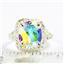 Sterling Silver Ladies Ring, Mercury Mist Topaz, SR009