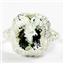 Sterling Silver Ladies Ring, Green Amethyst, SR009