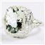 Sterling Silver Ladies Ring, Green Amethyst, SR009
