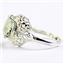 Sterling Silver Ladies Ring, Green Amethyst, SR009