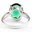 Sterling Silver Ladies Ring, Russian Nanocrystal Emerald, SR055