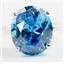 Swiss Blue CZ, 925 Sterling Silver Ladies Ring, SR055