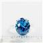 Swiss Blue CZ, 925 Sterling Silver Ladies Ring, SR055