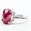 Created Ruby, 925 Sterling Silver Ladies Ring, SR055