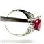 Created Ruby, 925 Sterling Silver Ladies Ring, SR055