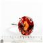 Sterling Silver Ladies Ring, Created Padparadscha Sapphire, SR055