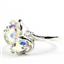 Sterling Silver Ladies Ring, Mercury Mist Topaz, SR016