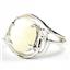 SR021, Mother Of Pearl, 925 Sterling Silver Ladies Ring