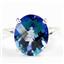 Sterling Silver Ladies Ring, Neptune Garden Topaz, SR055