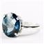 Sterling Silver Ladies Ring, Neptune Garden Topaz, SR055