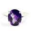 Sterling Silver Ladies Ring, Amethyst, SR055