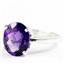 Sterling Silver Ladies Ring, Amethyst, SR055