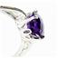 Sterling Silver Ladies Ring, Amethyst, SR055