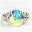 SR243, Mercury Mist Topaz, 925 Sterling Silver Ladies Ring