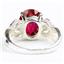 SR243, Created Ruby, 925 Sterling Silver Ladies Ring