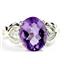 SR243, Amethyst, 925 Sterling Silver  Ladies Ring