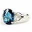 SR243, London Blue Topaz, 925 Sterling Silver Ladies Ring