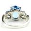 SR243, Swiss Blue Topaz, 925 Sterling Silver Ladies Ring