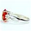 SR243,  Created Padparadsha Sapphire, 925 Sterling Silver Ring