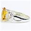 SR243, Citrine, 925 Sterling Silver Ladies Ring