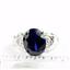 SR243, Created Blue Sapphire, 925 Sterling Silver Ladies Ring
